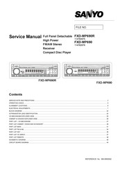 Sanyo FXD-MP690R Service Manual