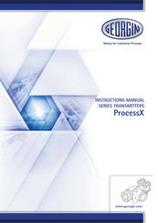 GEORGIN ProcessX V5 Series Instruction Manual
