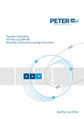 Peter electronic SGP 160-16P Assembly And Commissioning Instructions