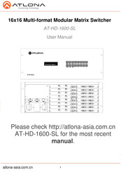 Atlona AT-HD-1600-SL User Manual