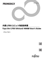 Fujitsu PRIMERGY LTO3 User Manual
