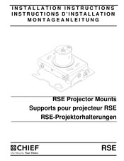 CHIEF RSE Installation Instructions Manual