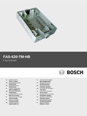 Bosch FAS-420-TM-HB Mounting Instructions