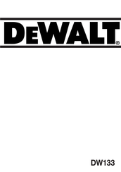 DeWalt DW133 Instruction Manual