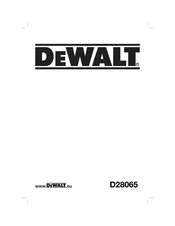 DeWalt D28065 Instruction Manual