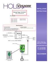 Holovision 100-Pan2 Installation Instructions
