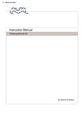 Alfa Laval Toftejorg MultiJet 40 Instruction Manual