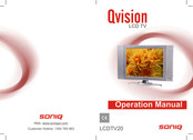 SONIQ Qvision LCDTV20 Operation Manual