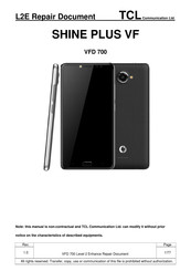 TCL VFD 700 Repair Document