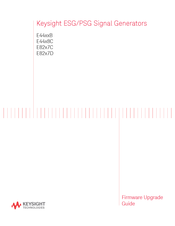 Keysight E44 8C Series Firmware Upgrade Manual