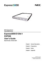 NEC Express5800/E120d-1 User Manual