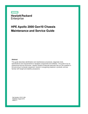 Hewlett Packard Enterprise Apollo 2000 Gen10 Maintenance And Service Manual
