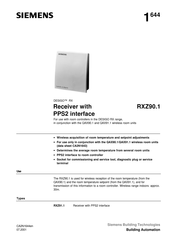 Siemens DESIGO RXZ90.1 Manual