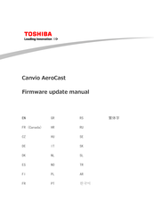 Toshiba Canvio AeroCast Firmware Update Manual
