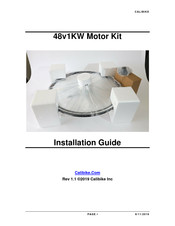 Calibike 48V 1KW Motor Kit Installation Manual