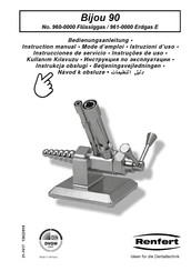 Renfert Bijou 90 Series Instruction Manual