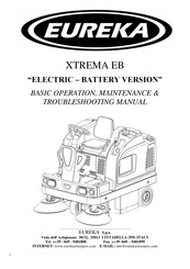 Eureka XTREMA EB Basic Operation, Maintenance & Troubleshooting Manual