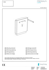 Pressalit Care SELECT R4952 Mounting Instruction