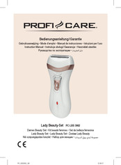 Profi Care Lady Beauty-Set PC-LBS 3002 Instruction Manual