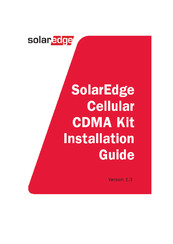 SolarEdge CDMA 1900 Installation Manual