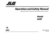 Oshkosh Corporation JLG 830P Operation And Safety Manual