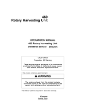 Kemper 460 Operator's Manual
