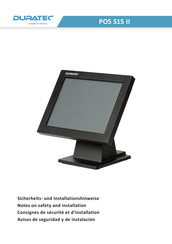 Vectron Duratec POS S15 II Notes On Safety And Installation