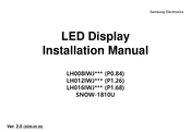 Samsung LH012IWJ Series Installation Manual