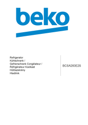 Beko BCSA283E2S User Manual