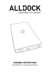 ALLDOCK Powerbank To Go Assembly Instructions Manual