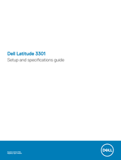 Dell Latitude 3301 Setup And Specifications Manual