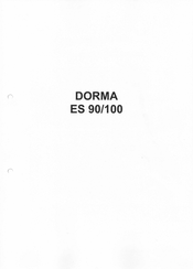 Dorma ES 100 Manual