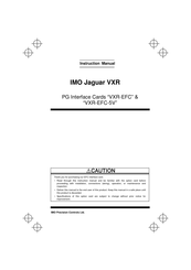 IMO VXR-EFC-5V Instruction Manual