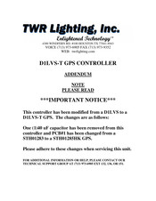 TWR Lighting D-1LVS-T Manual