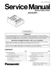 Panasonic Jetwriter KX-CLPF1 Service Manual