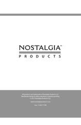 Nostalgia FBS400RETRORED Instructions And Recipes Manual