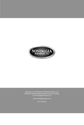 Nostalgia LPF210 Instructions And Recipes Manual