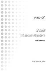 Pro-X XV-NE User Manual