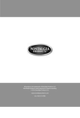 Nostalgia CWF48WT Instructions And Recipes Manual