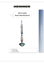 Heinner HSM-2700 GRY/ PP Instruction Manual