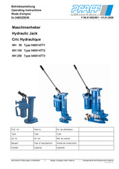 PFAFF silberblau MH 100 Operating Instructions Manual