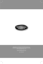 Nostalgia RWM200 Series Instructions And Recipes Manual