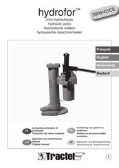 Tractel hydrofor H 5 Operation And Maintenance Manual