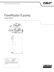 Lincoln SKF FlowMaster II 85875 User And Maintenance Instructions