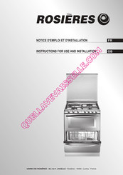 ROSIERES TRIPLE 10 G Instructions For Use And Installation