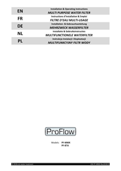 ProFlow PF-BTA Installation & Operating Instructions Manual