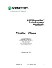 GEOMETRICS Memory-Mag G-857 Operation Manual