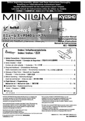 Kyosho MINIUM EDGE 540 RedBull Instruction Manual