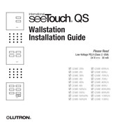 Lutron Electronics seeTouch QSWE-4BN Installation Manual