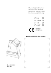 Moretti iF 40 Instruction Manual